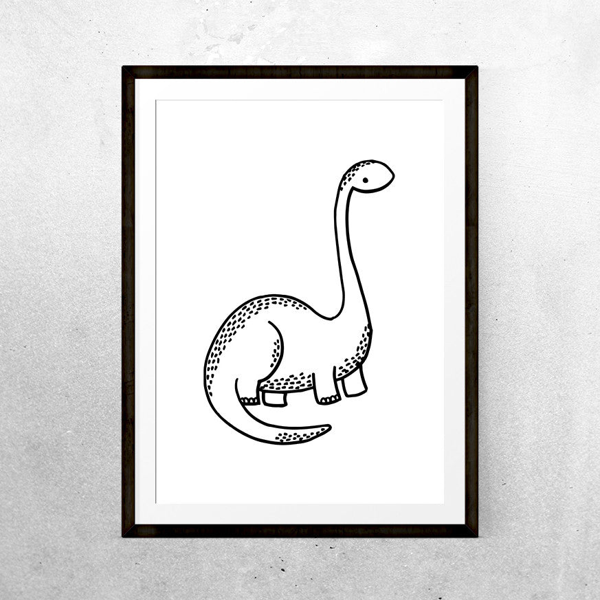 Baby Diplodocus - Printable - One Tiny Tribe - 1