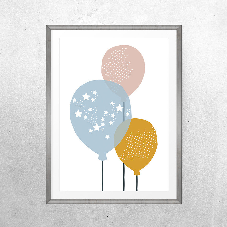 Balloons - Print - One Tiny Tribe - 1
