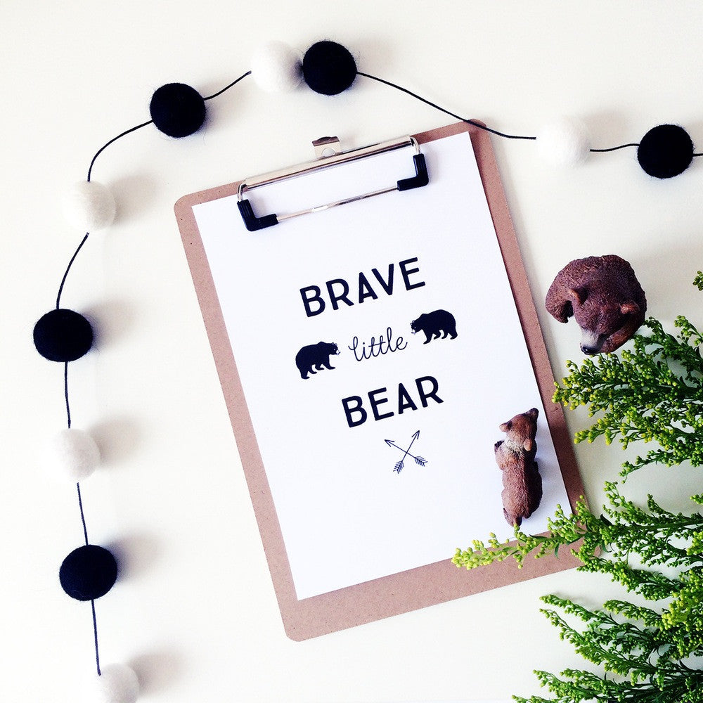 Brave little bear - Print - One Tiny Tribe - 2