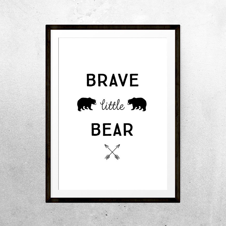 Brave little bear - Print - One Tiny Tribe - 4