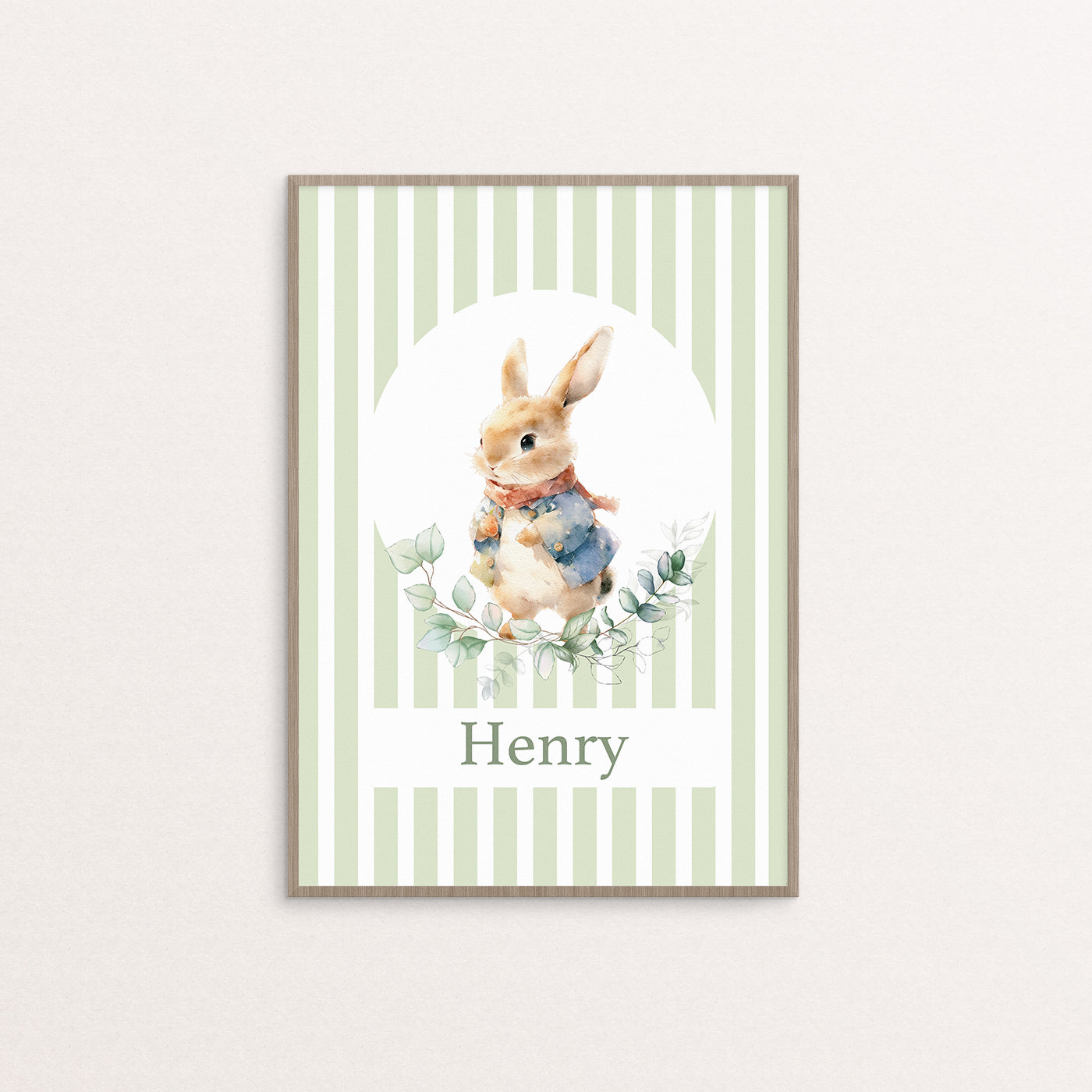 [Personalised] Little bunny with a scarf