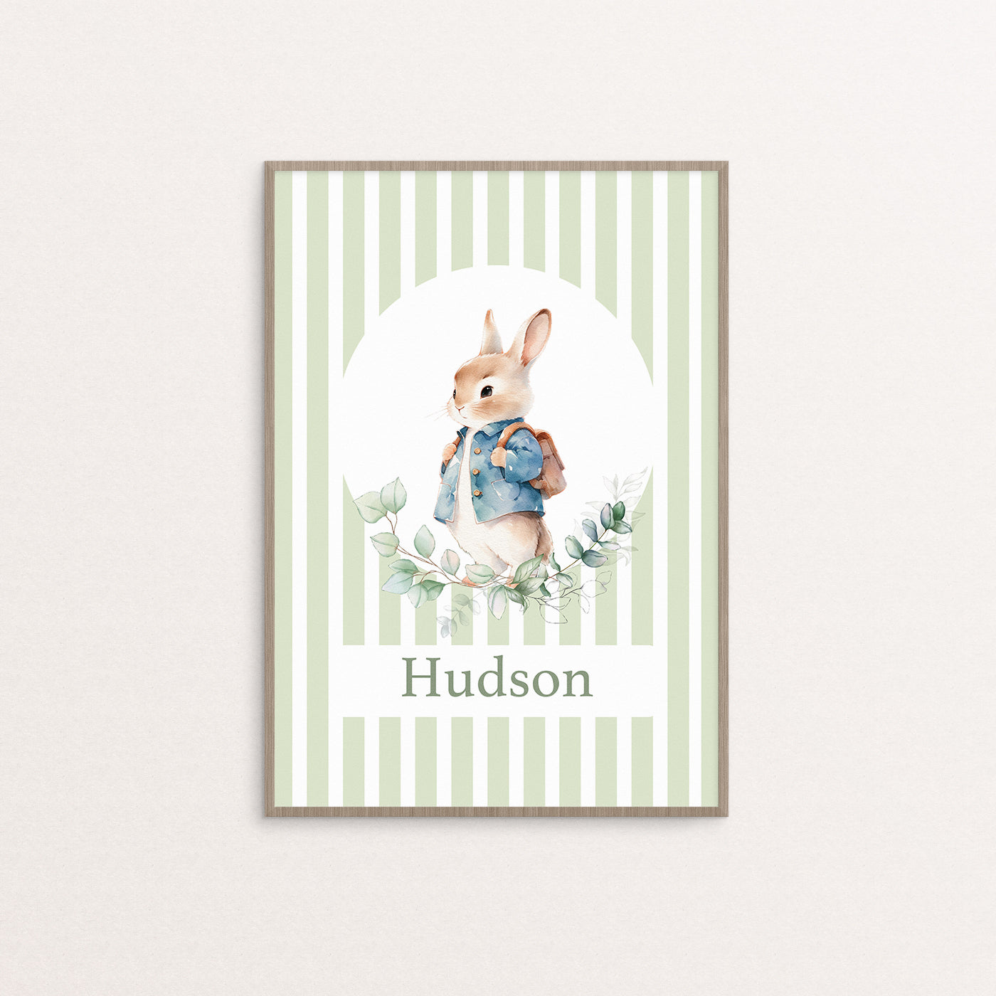 [Personalised] Little bunny with a bag