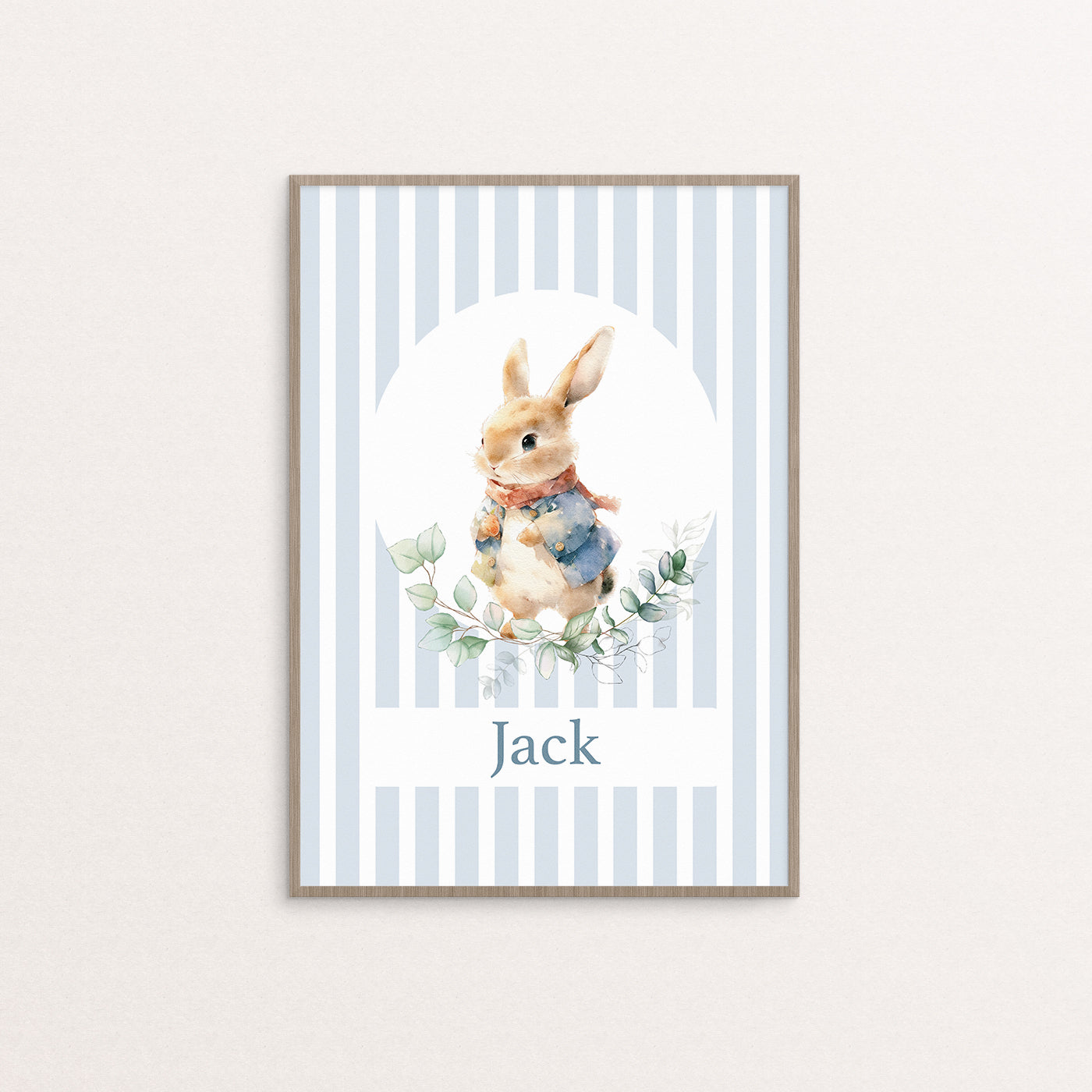 [Personalised] Little bunny with a scarf