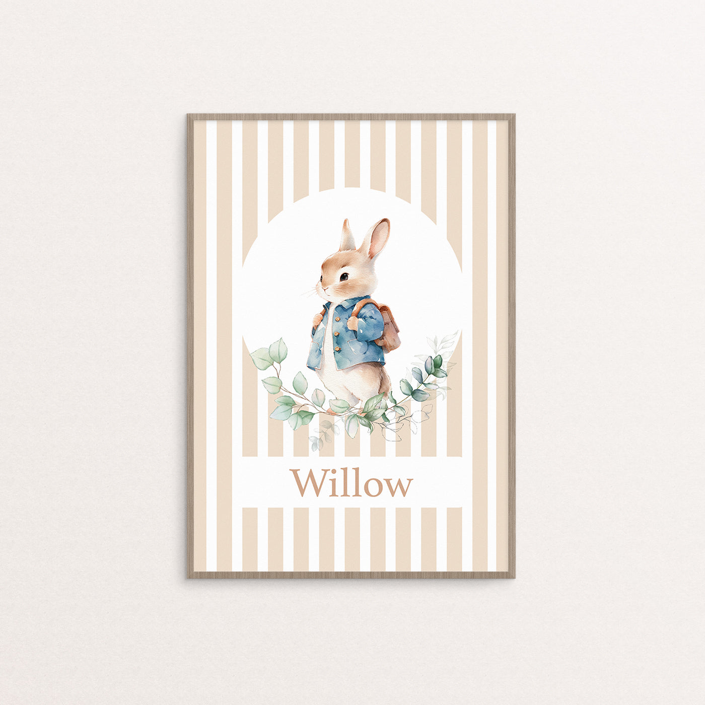 [Personalised] Little bunny with a bag